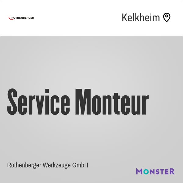 Service Monteur